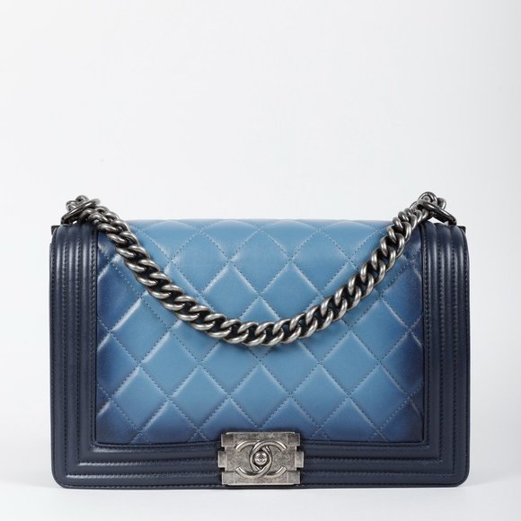 CHANEL Handbags - Chanel Ombre Faded Quilted Medium Boy Bag